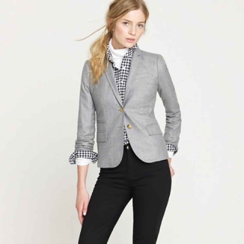 J.Crew SchoolBoy Grey Blazer